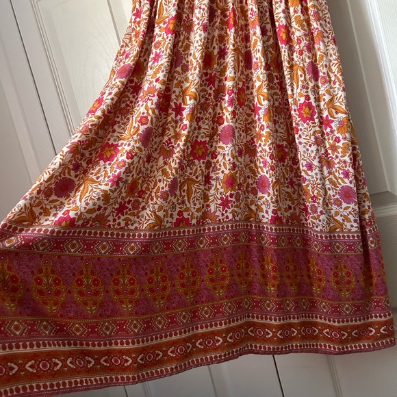 Womens Maternity V Neck Floral Mini Dress Short Sleeve Boh - Picture 5 of 7